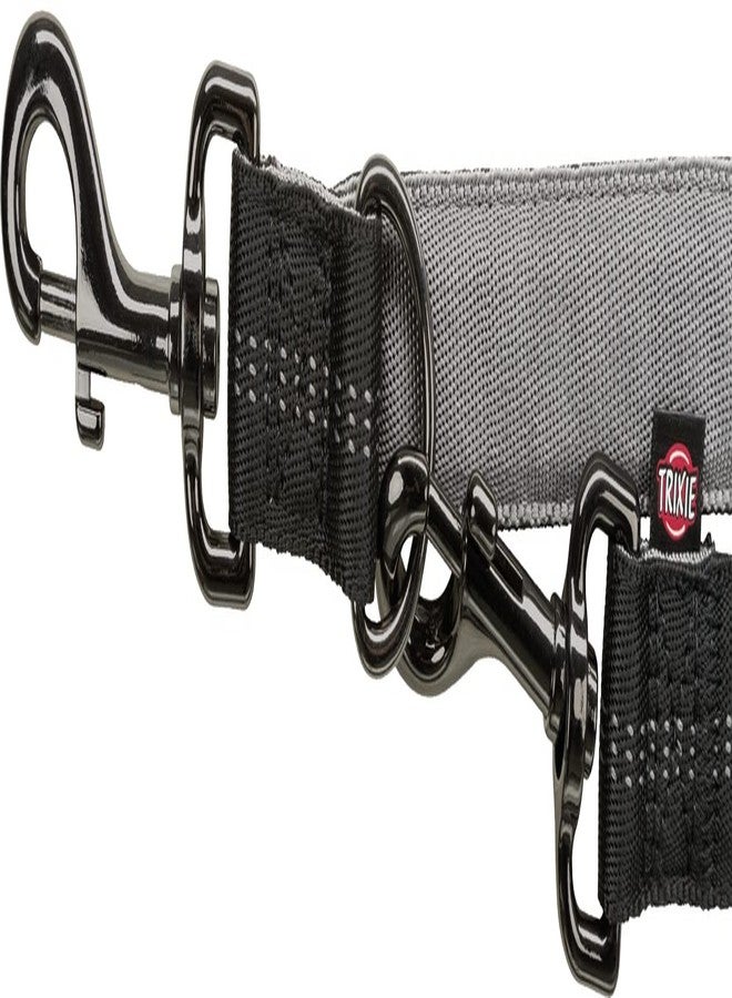 مقود تدريب الكلاب الطويل تريكسي بريميوم مانع للانزلاق بمقبض مبطن، متين ومريح وعالي القوة (مقاس XS، أسود/جرافيت)